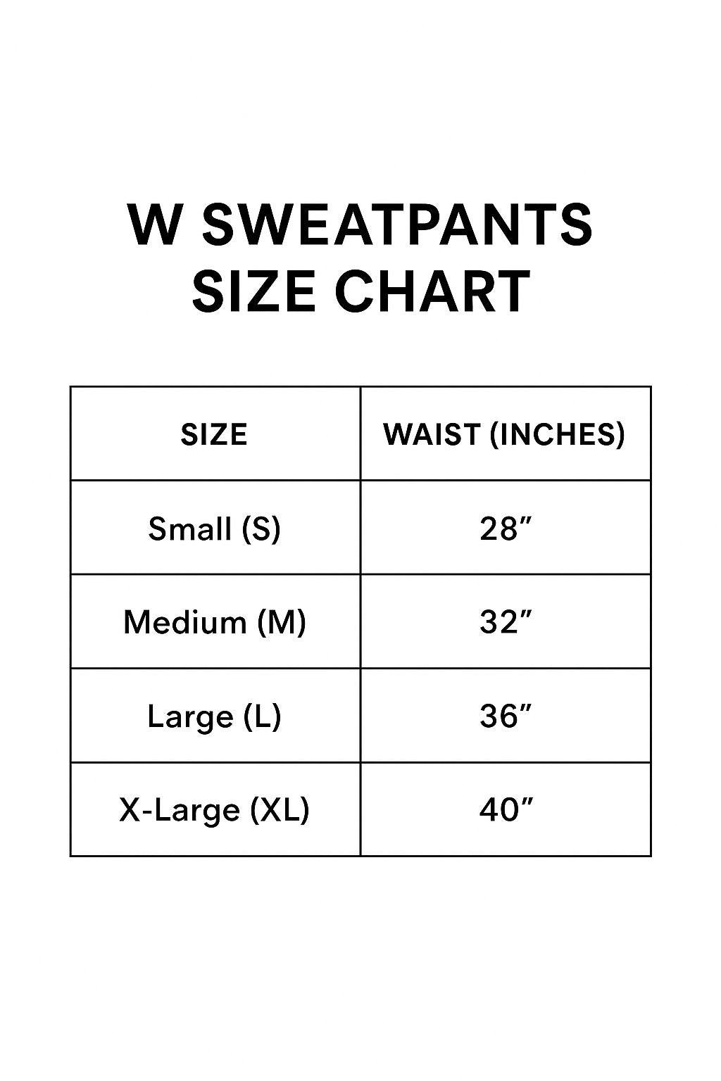 W Sweatpants