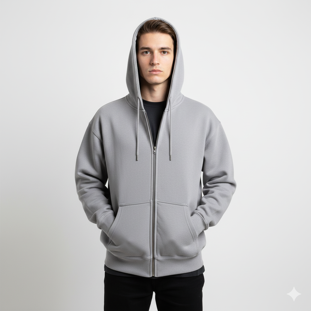 Over Sized Zip Hoodies