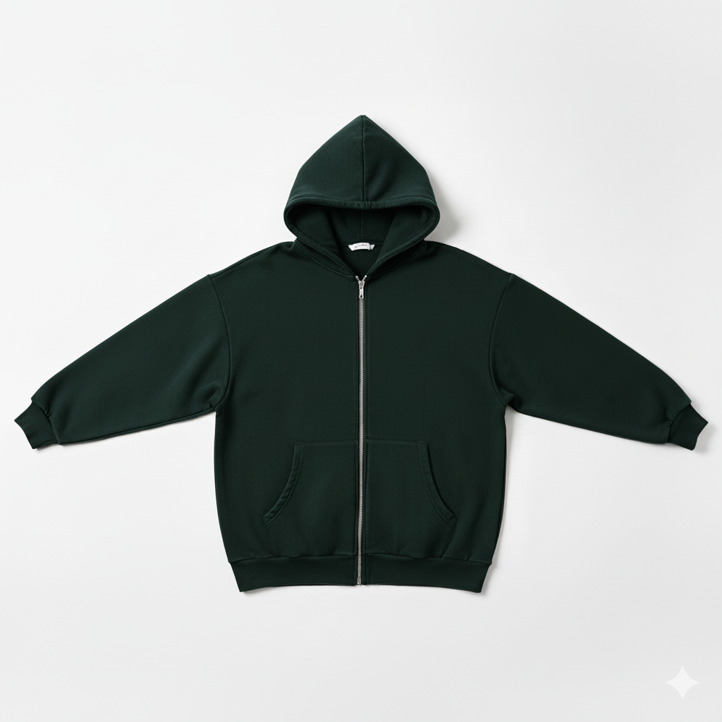 Over Sized Zip Hoodies