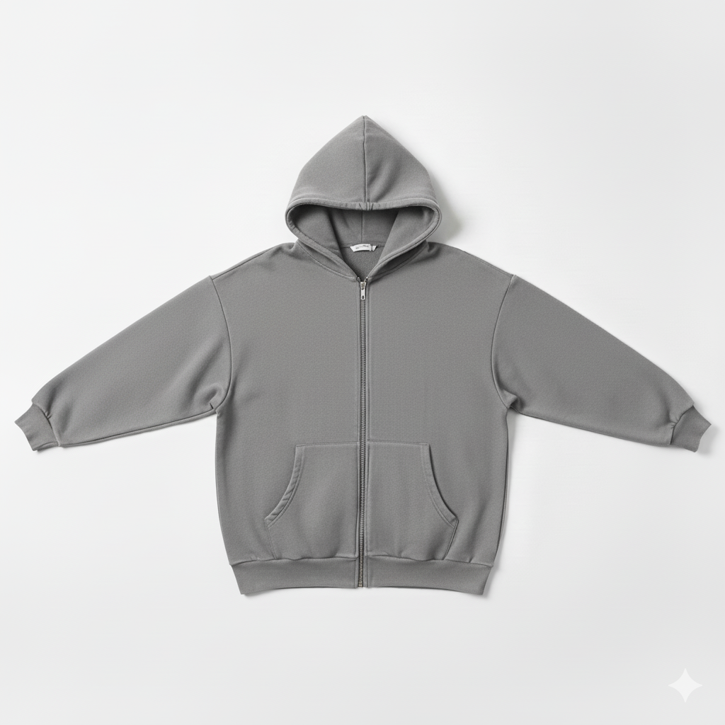 Over Sized Zip Hoodies