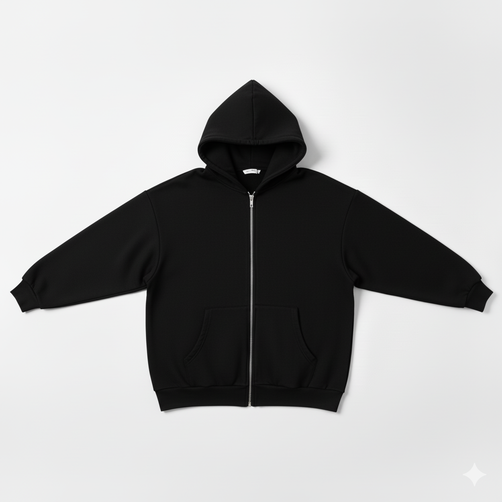 Over Sized Zip Hoodies