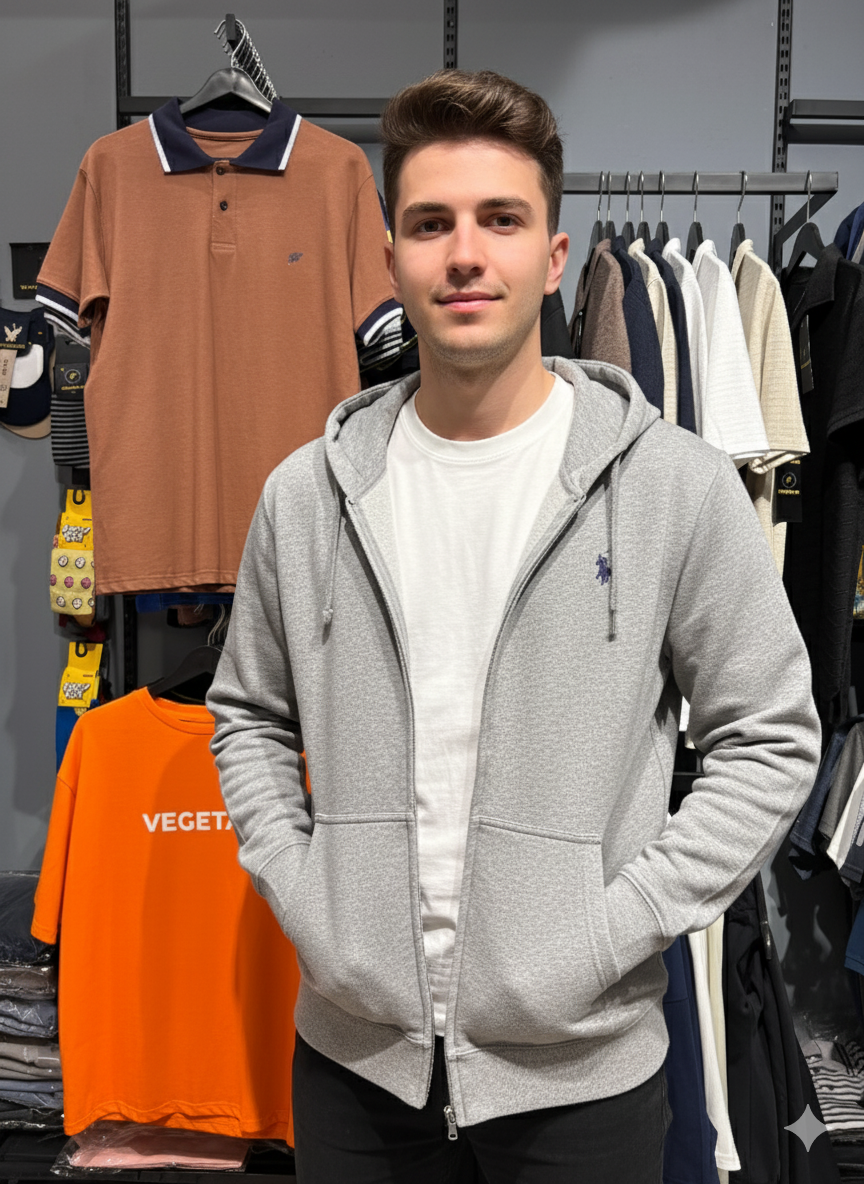 Double-Knit Full-Zip Hoodie